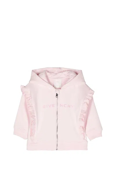 Givenchy Babies' Sweatshirt With Zip In Rose