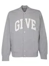 Givenchy Cotton Varsity Bomber Jacket In Gray