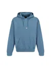 Givenchy Boxy Fit Hoodie In Fleece With 4g Detail In Blue