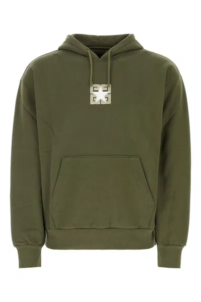 Givenchy Army Green Cotton Sweatshirt