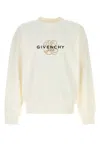 Givenchy Reverse Sweatshirt In Fleece In White