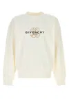 Givenchy Reverse Sweatshirt In Fleece In White