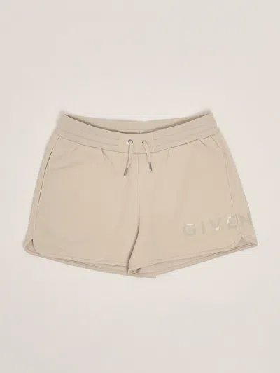 Givenchy Kids' Sweatshorts Shorts In Crema