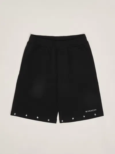 Givenchy Kids' Sweatshorts Shorts In Nero