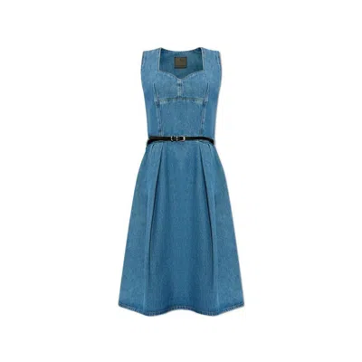 Givenchy Sweetheart Denim Dress_deep Blue In ["blue"]