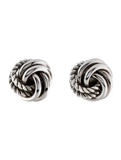Pre-owned Givenchy Swirling Knot Clip-on Earrings In Multi
