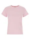 Givenchy Crew Neck Short Sleeve Straight Hem Top In Pink