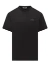 Givenchy Black Crewneck T-shirt With Logo Patch On The Front In Cotton Man