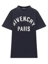 Givenchy Navy Blue Cotton Oversize T-shirt In Blue