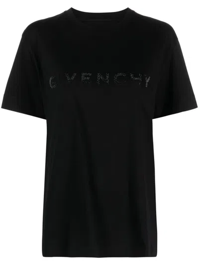 Givenchy T-shirt A Maniche Corte In Cotone. In Black