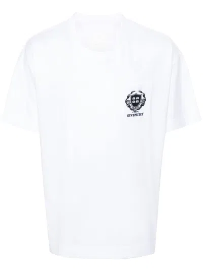Givenchy T-shirt A Maniche Corte In Cotone. In White