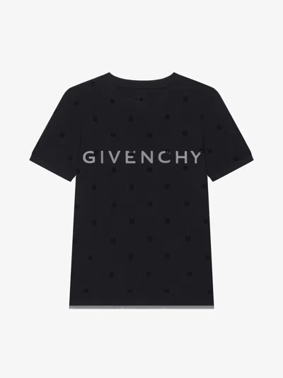 GIVENCHY T-SHIRT AJUSTÉ À EFFET SUPERPOSÉ EN COTON AVEC TULLE 4G