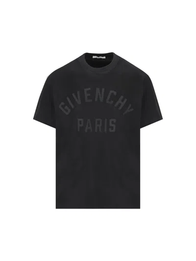 Givenchy T-shirt And Polo Shirt In Black