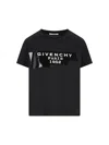 Givenchy Crew-neck Short Sleeve Graphic Cotton T-shirt In Black