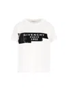 Givenchy White T-shirt With Lettering Logo On The Front In Cotton Woman In White
