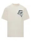 Givenchy G Patch College Crewneck T-shirt In Beige