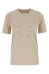 Givenchy Sand Cotton T-shirt In Beige O Tan