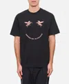 Givenchy Crew-neck T-shirt With Whimsical Unicorn Print In Black
