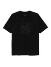Givenchy T-shirt En Coton Avec Broderie Hg In Black