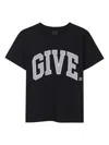 Givenchy Boy's Embroidered Wrap Around Logo-print T-shirt In Black