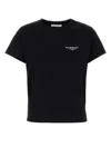 Givenchy Black Cotton Jersey Crewneck T-shirt In Black