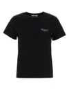 Givenchy Fitted Crew Neck Short Sleeve Top In Black