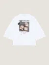 Givenchy T-shirt Cocoon En Coton Avec Imprimé Archives In White