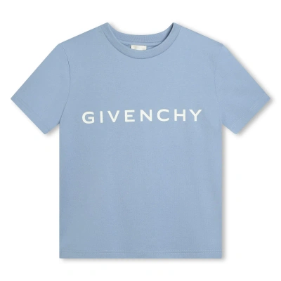 Givenchy Kids' T-shirt Con Logo In Azzurra