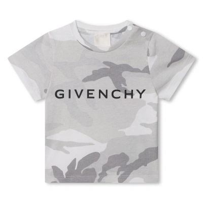 Givenchy Babies' T-shirt Con Logo In Gray