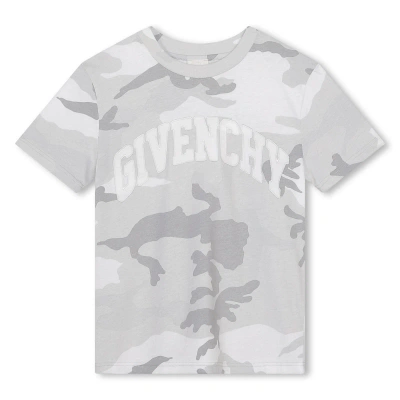 Givenchy Kids' T-shirt Con Logo In Gray