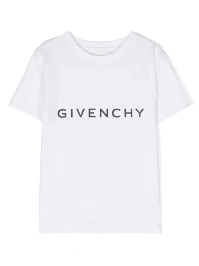 Givenchy Kids' T-shirt Con Logo In White