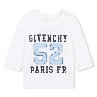 Givenchy Babies' T-shirt Con Stampa Logo In White