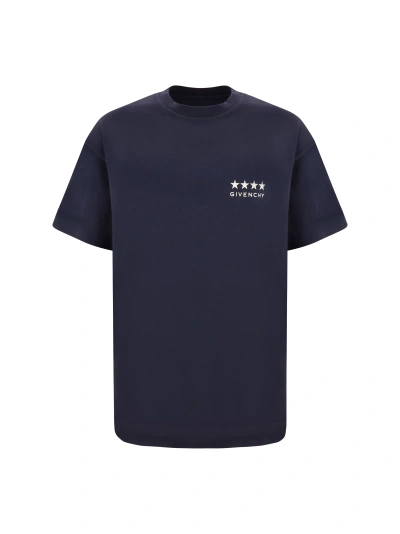 Givenchy Men's 4g T-shirt In Cotton In Deep Blue