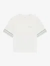 GIVENCHY T-SHIRT IN COTTON WITH FLORAL DETAIL