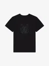 Givenchy T-shirt En Coton Avec Broderie Hg