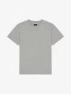 Givenchy T-shirt In Cotton With Crystals And 4g Detail In Grey