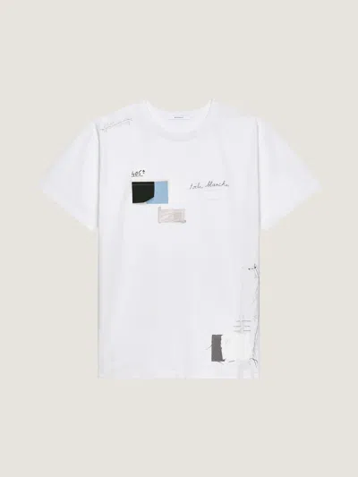 Givenchy T-shirt En Coton Avec Motif Trompe L'œil In White