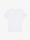 Givenchy T-shirt In Mercerized Cotton With 4g Detail In White