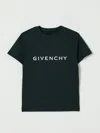Givenchy T-shirt  Kids Color Green In Black