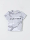 GIVENCHY T恤 GIVENCHY 儿童 颜色 灰色,F27085020