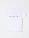 Givenchy Kids Logo Print T-shirt In White