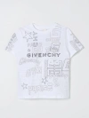 GIVENCHY T-SHIRT GIVENCHY KIDS COLOR WHITE,F27069001