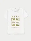 GIVENCHY T-SHIRT GIVENCHY KIDS COLOR WHITE,F67274001