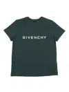 Givenchy Logo-print Cotton T-shirt In Green