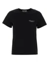 Givenchy Black Crew Neck T-shirt With Logo On Front And Back In Cotton Woman In Black