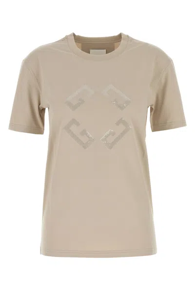 GIVENCHY T-SHIRT IN COTONE SABBIA DONNA