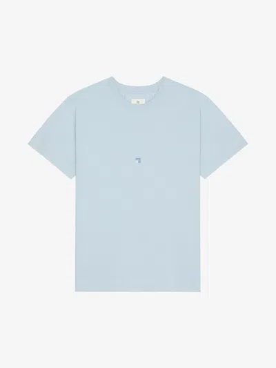 Givenchy Jacquard-pattern Towelling-finish T-shirt In Sky Blue