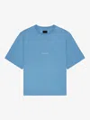 Givenchy T-shirt In Cotton  Sun Stars In Bleu Acier