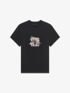 GIVENCHY T-SHIRT IN COTTON WITH 4G FLOWERS PRINT