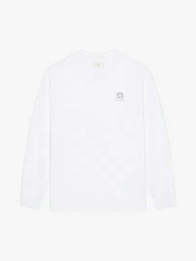 Givenchy T-shirt In Cotton With Crystals And 4g Detail In White